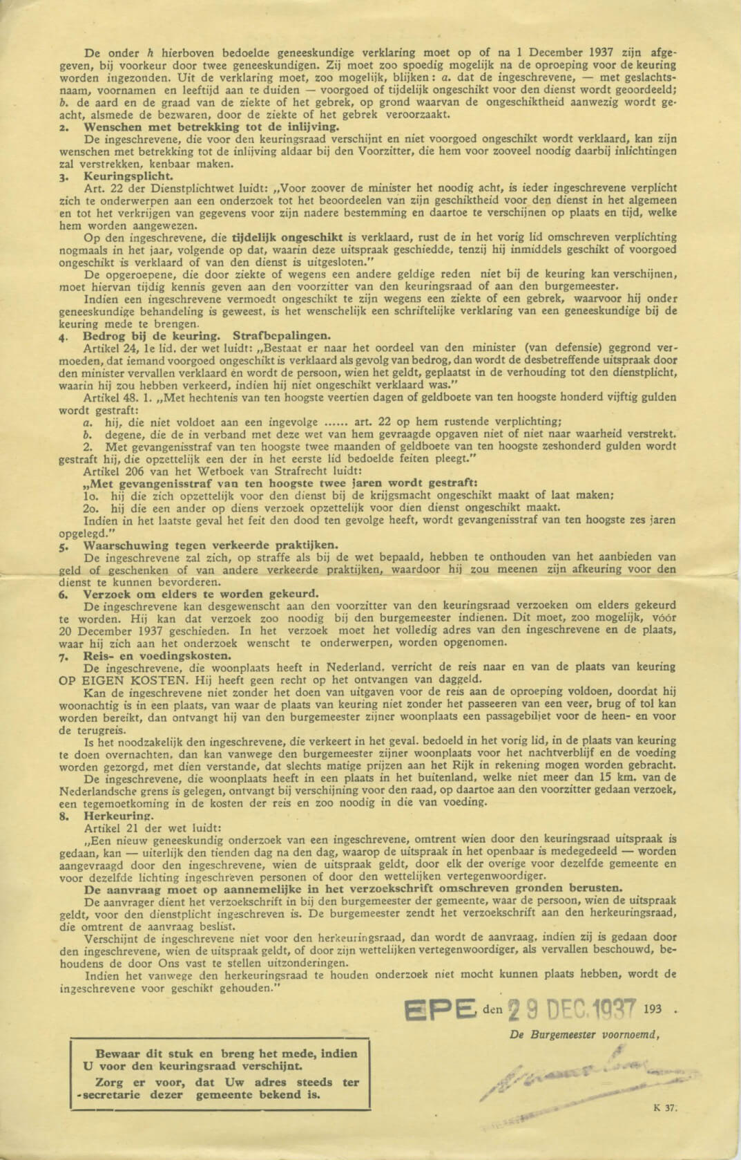 1938 Oproep keuring dienstplicht_1